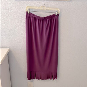 Anthony Fringed Elegant Purple Skirt